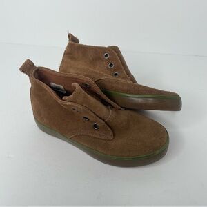 Hanna Andersson Boys Nils Brown Suede Chukka Bootie Sneaker Size 11 GUC No Laces